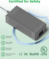 Starlink Gen 3 Power Supply 57V 3.42A 195W Replacement Power Adapter for Starlink Gen 3 Charger Cord 10FT UL Listed Certified AC to DC Adapter Compatible with Gen3 Standard Accessories 18AWG 3M/10FT